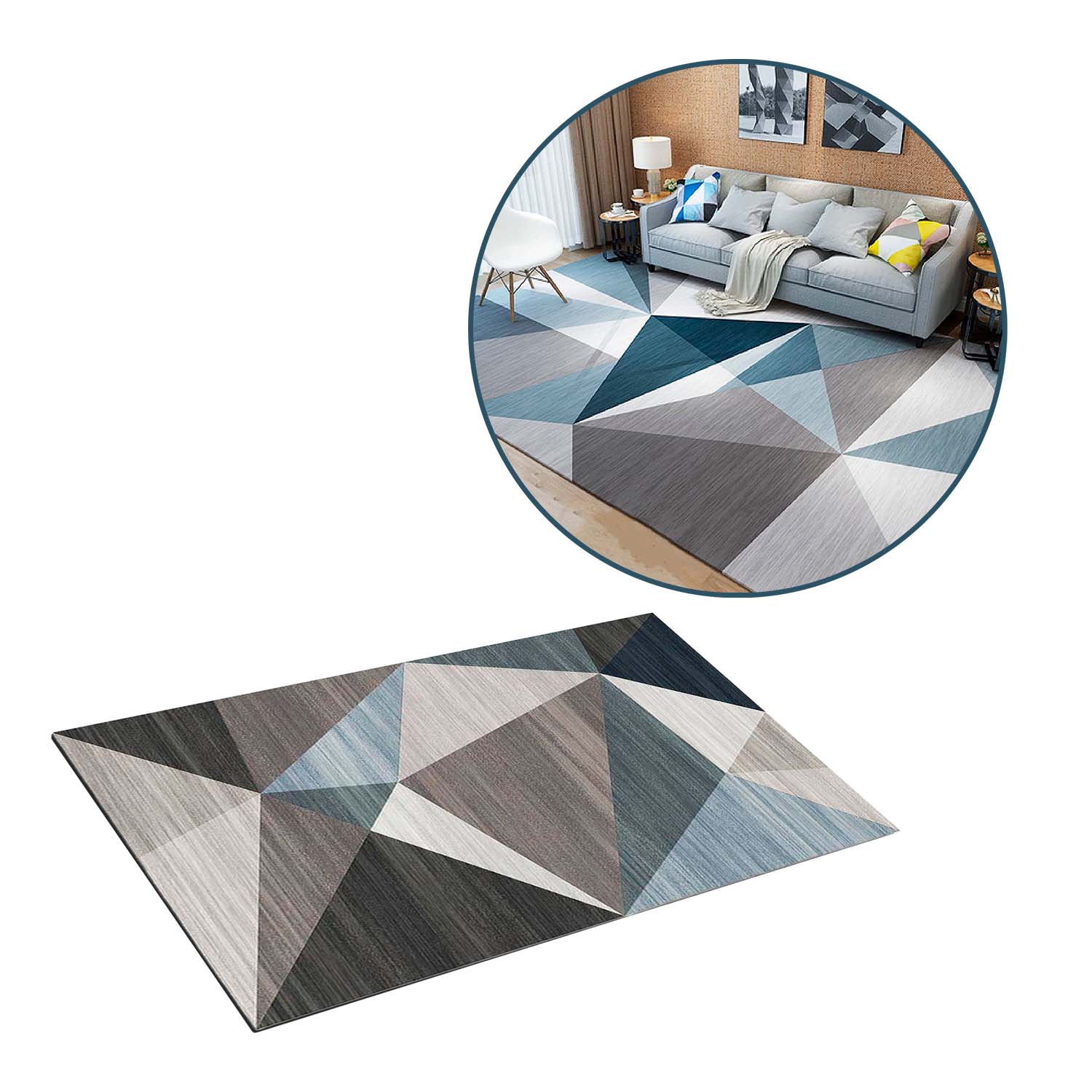Alfombra para Sala Piso Cuartos 160x230cm