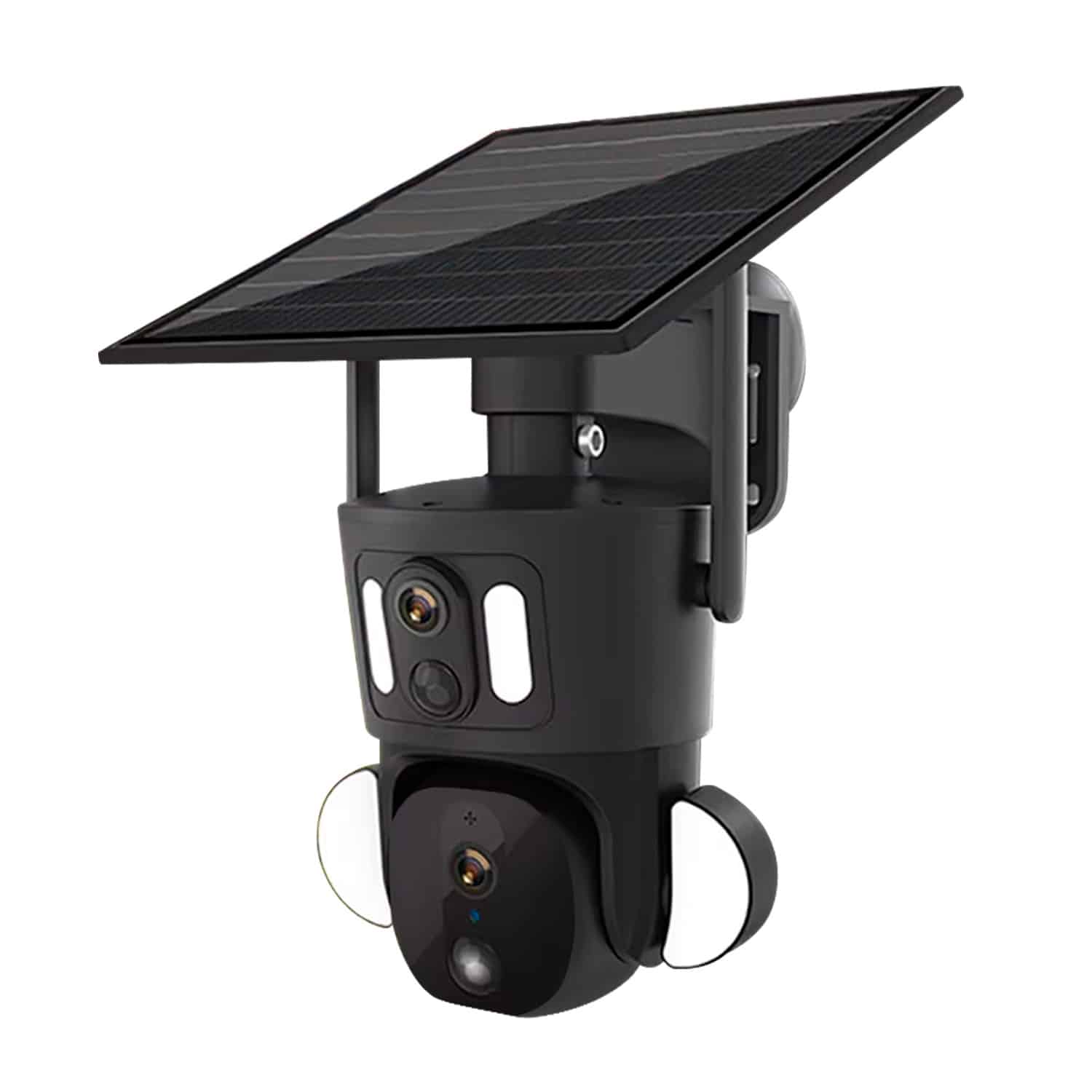 Camara Chip 3MP Doble Lente y Panel Solar
