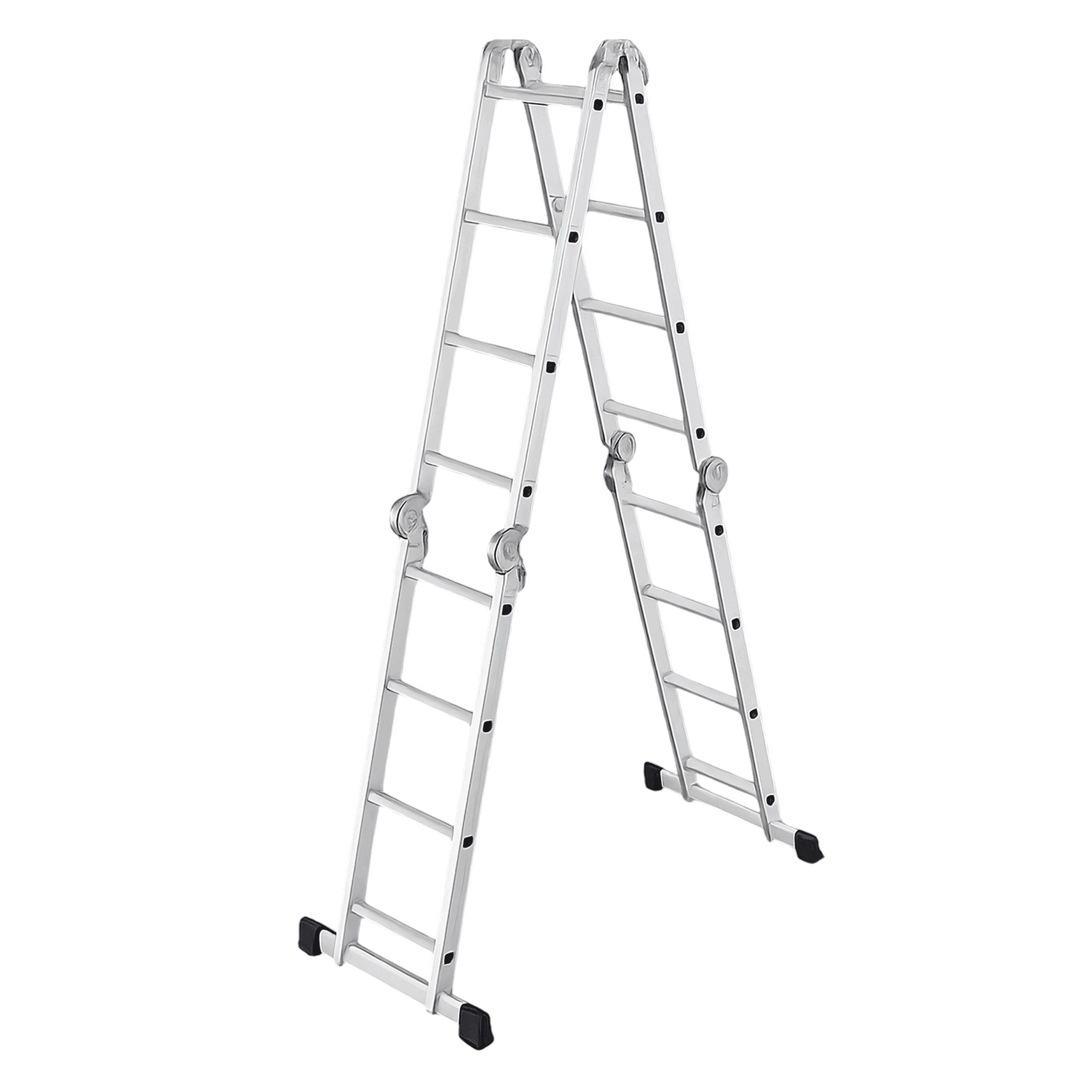 Escalera 16 Pasos Multiposición – Aluminio 150 Kg 4.70 M