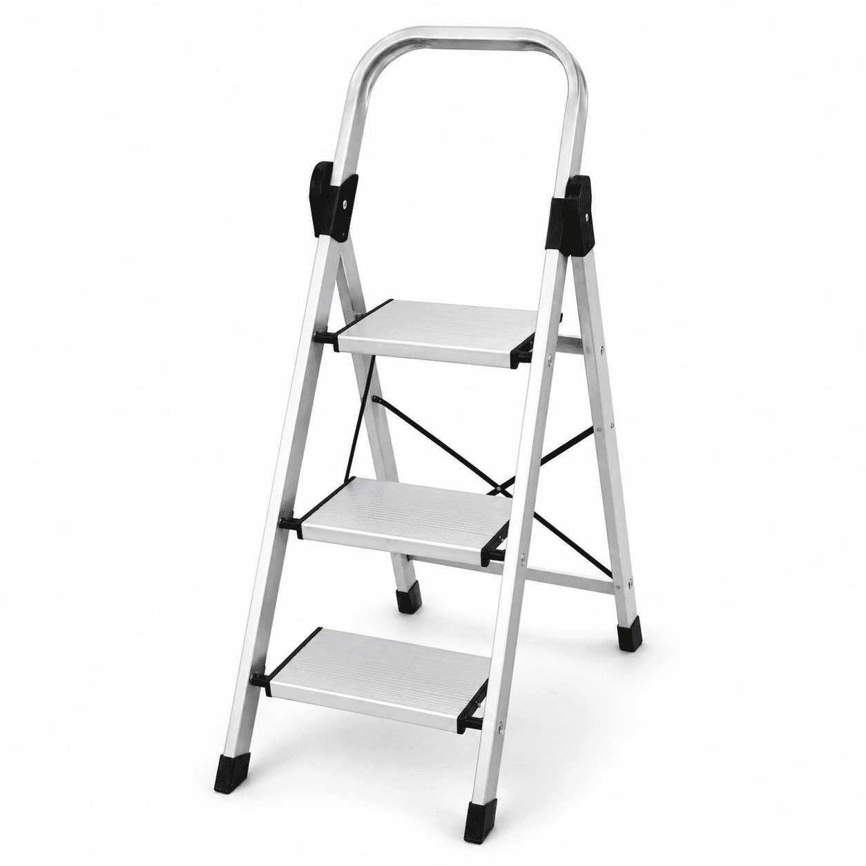 Escalera 3 Pasos Plegable de Aluminio para Hogar