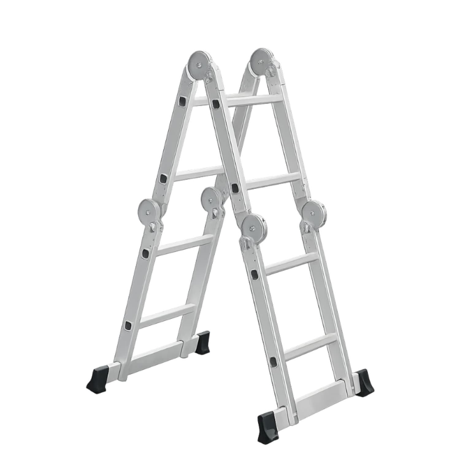 Escalera Plegable 8 Peldaños Multiposición Aluminio 150Kg