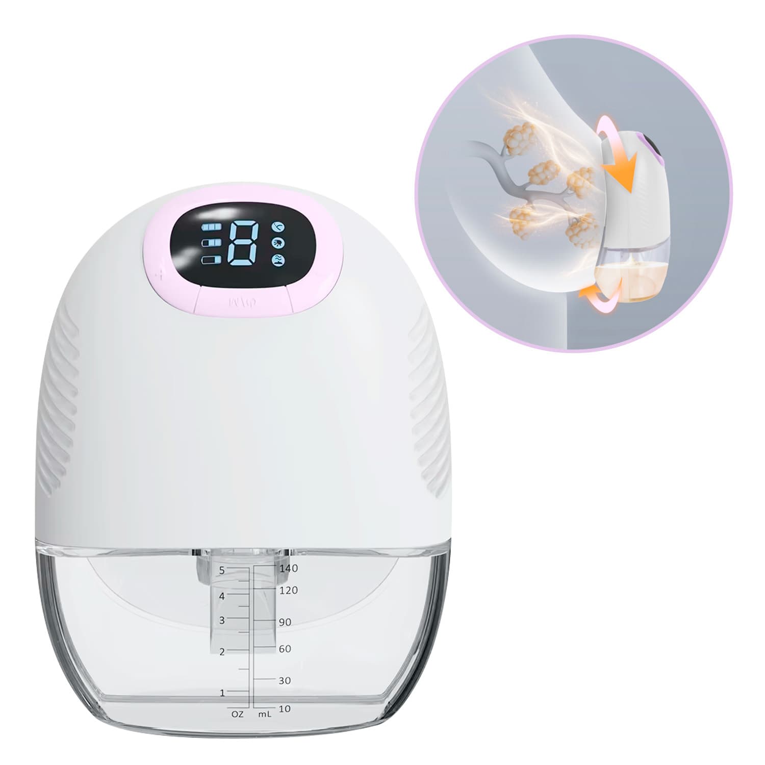 Extractor Eléctrico S20 para Pezones Planos e Invertidos