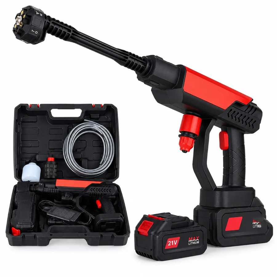 Hidrolavadora Inalámbrica Pro 21V con 2 Baterías y Maletín