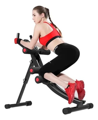 Máquina de Abdominales con Riel Curvo y Monitor Digital