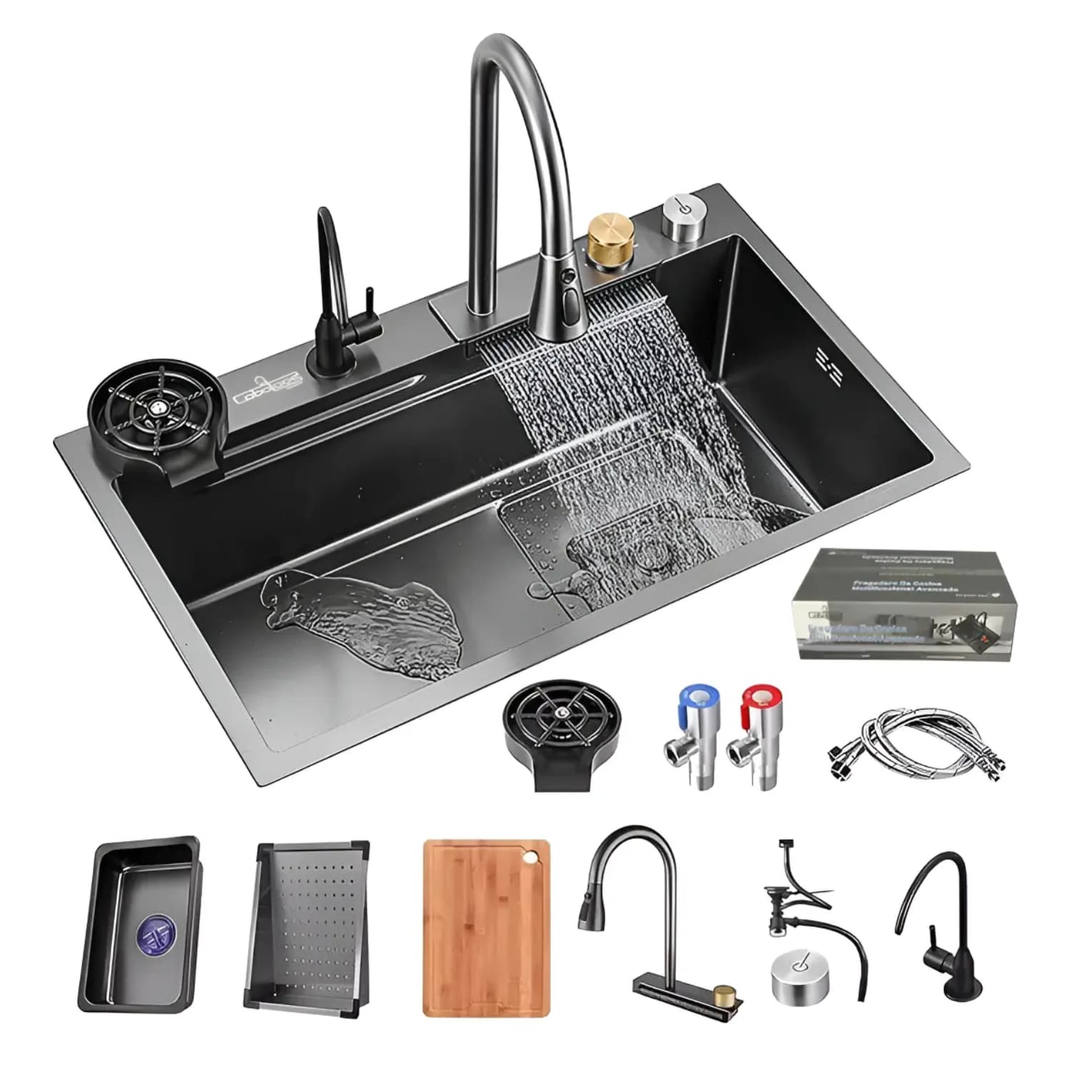 Lavadero De Cocina 1 Poza Multifuncional Acero Inoxidable V100