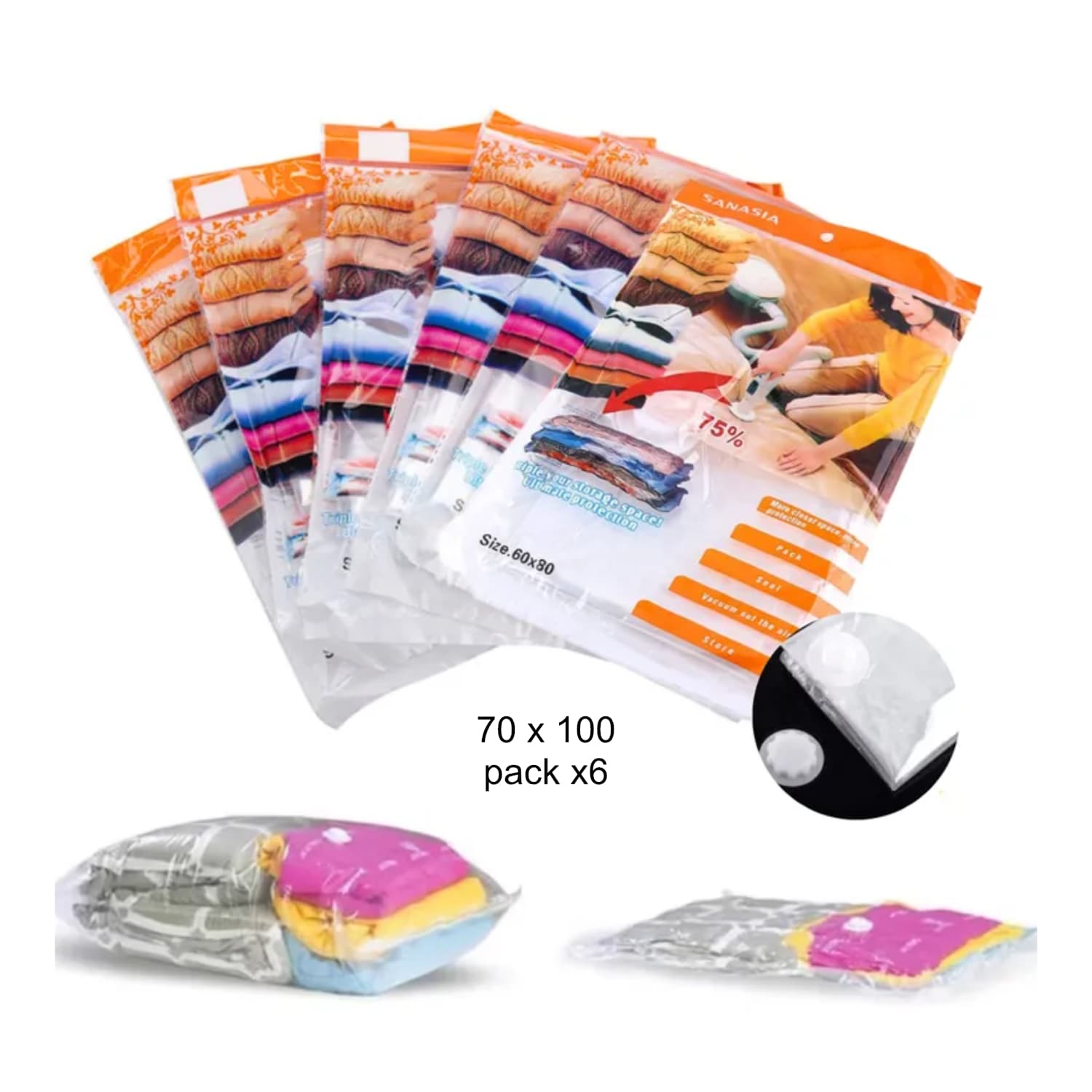 Pack de 6 Bolsas al vacío