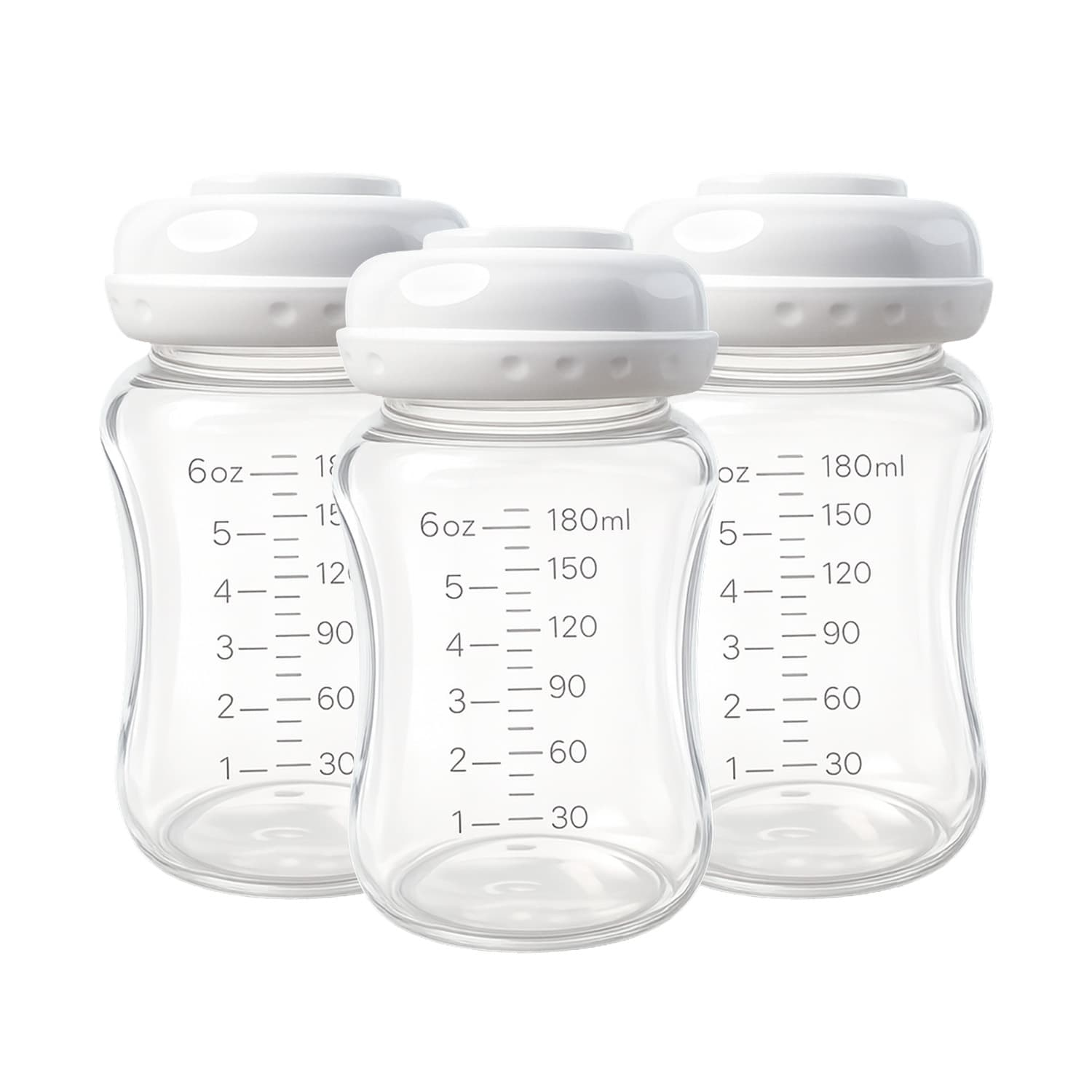 Set de 3 Frascos Recolectores 180ml para Leche Materna