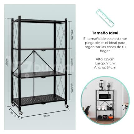 Estante de metal