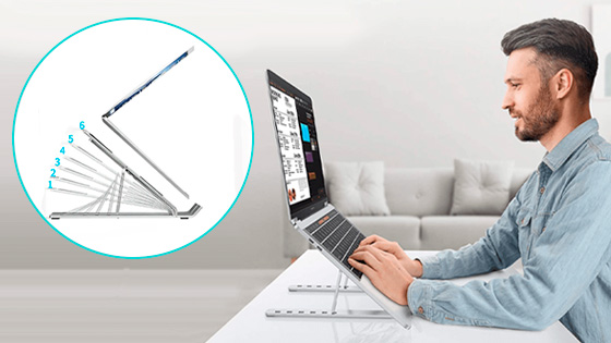 Soporte de laptop 6 niveles