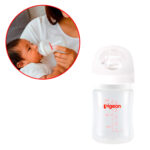 Biberon Pigeon Vidrio 160ML Anticólico y Libre de BPA