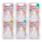 Tetina Pigeon de Silicona Anticólica para Todas las Edades